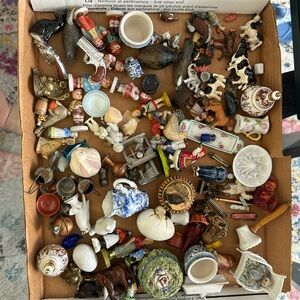 Box full of miniatures. Big collector and now downsizing